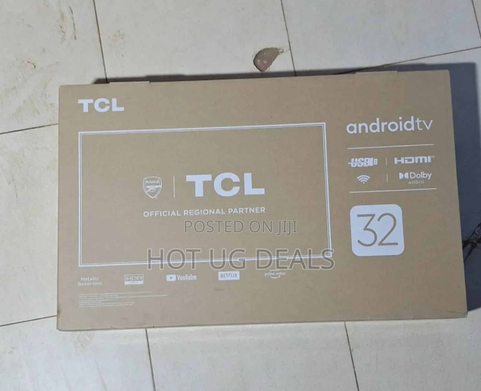Tcl 32 Inch Digital Led Free To Air Tv With Satellite Tuner - Black