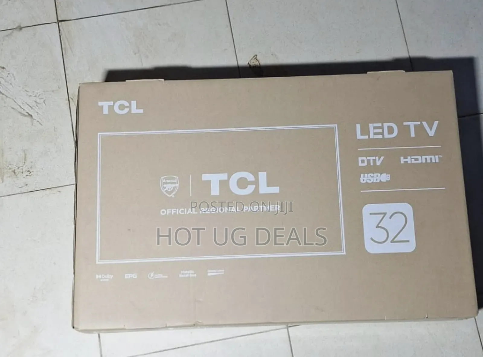 Tcl 32 Inch Digital Led Free To Air Tv With Satellite Tuner - Black