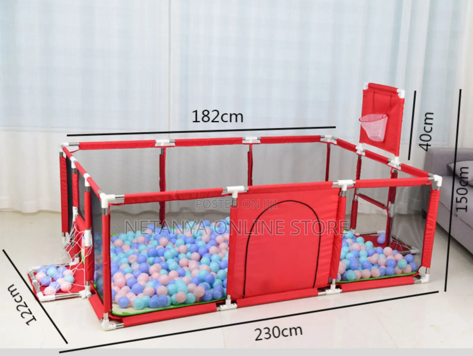 Rectangular Baby Play Pen With Balls