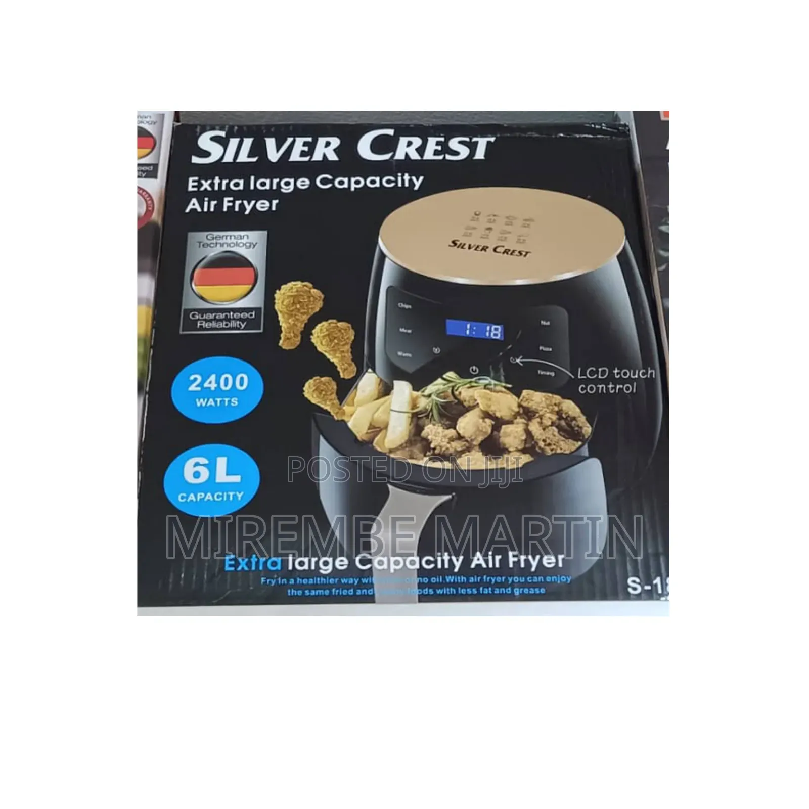Silver Crest 6L Electric Air Fryer.
