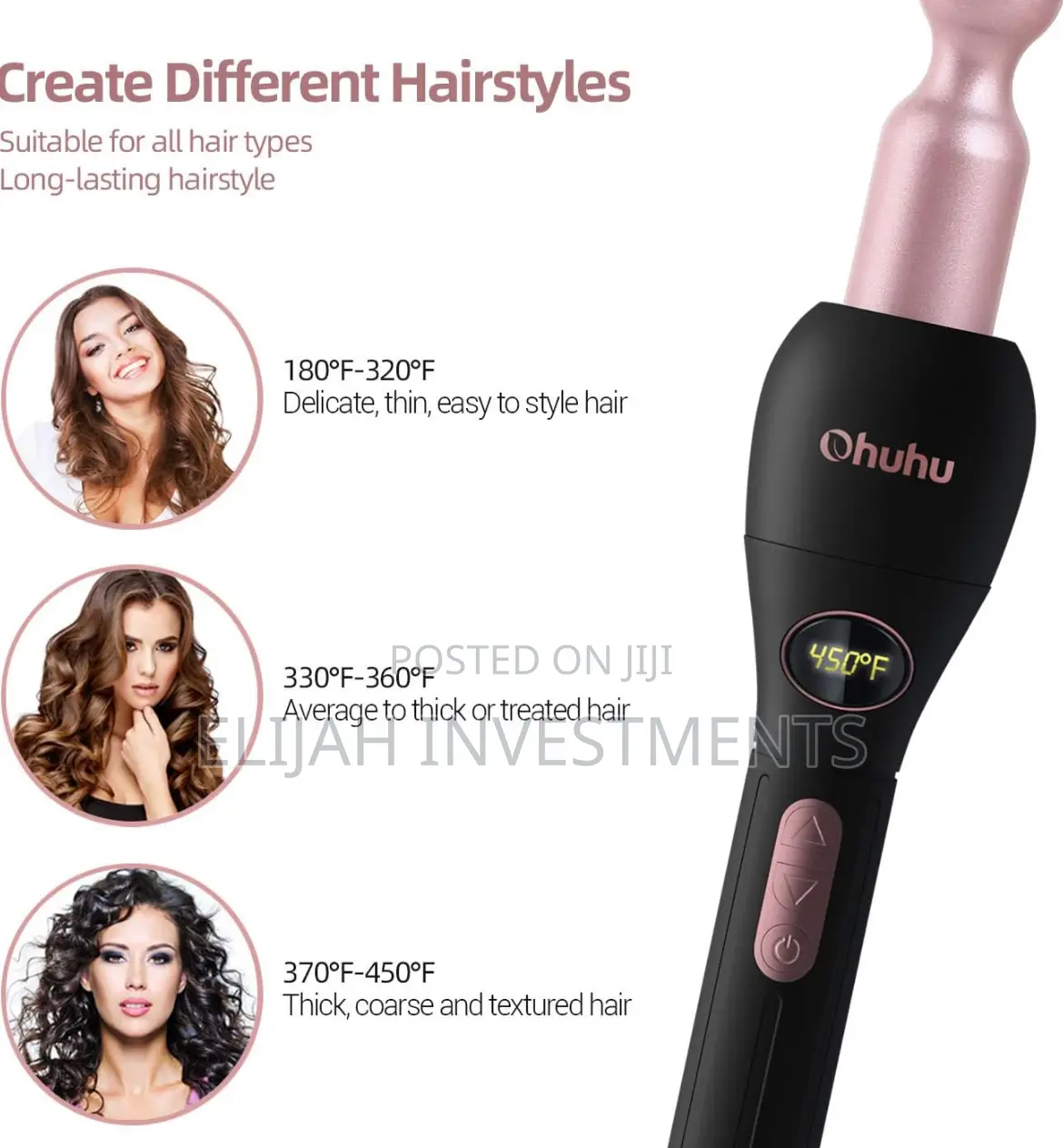 5in1 Multifunctional Interchangeable Ceramic Hair Curler Set