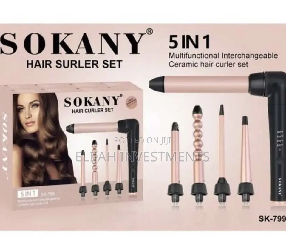 5in1 Multifunctional Interchangeable Ceramic Hair Curler Set