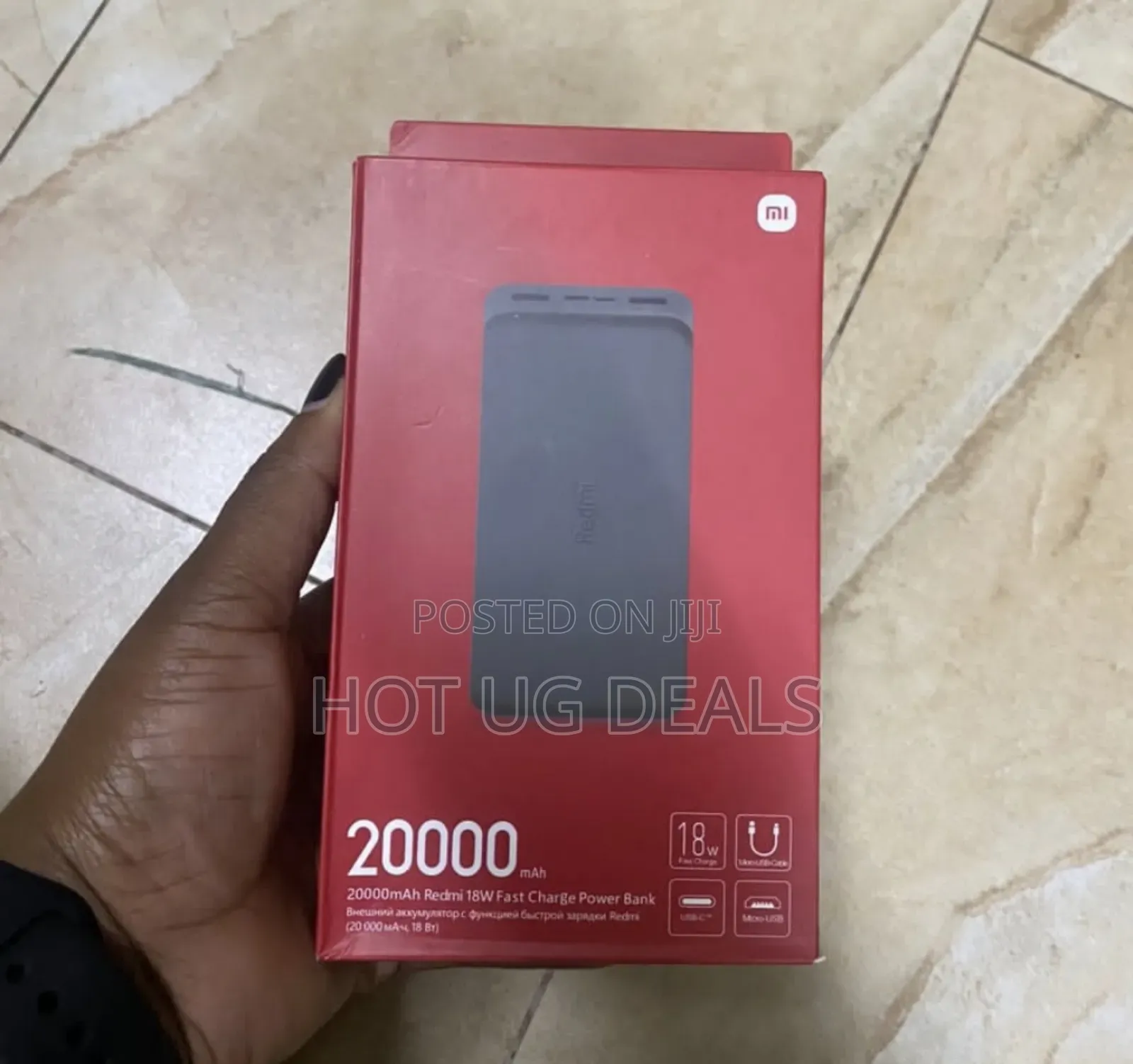 Xiaomi Redmi 20000mah 74wh Fast Charge Power Bank - Black