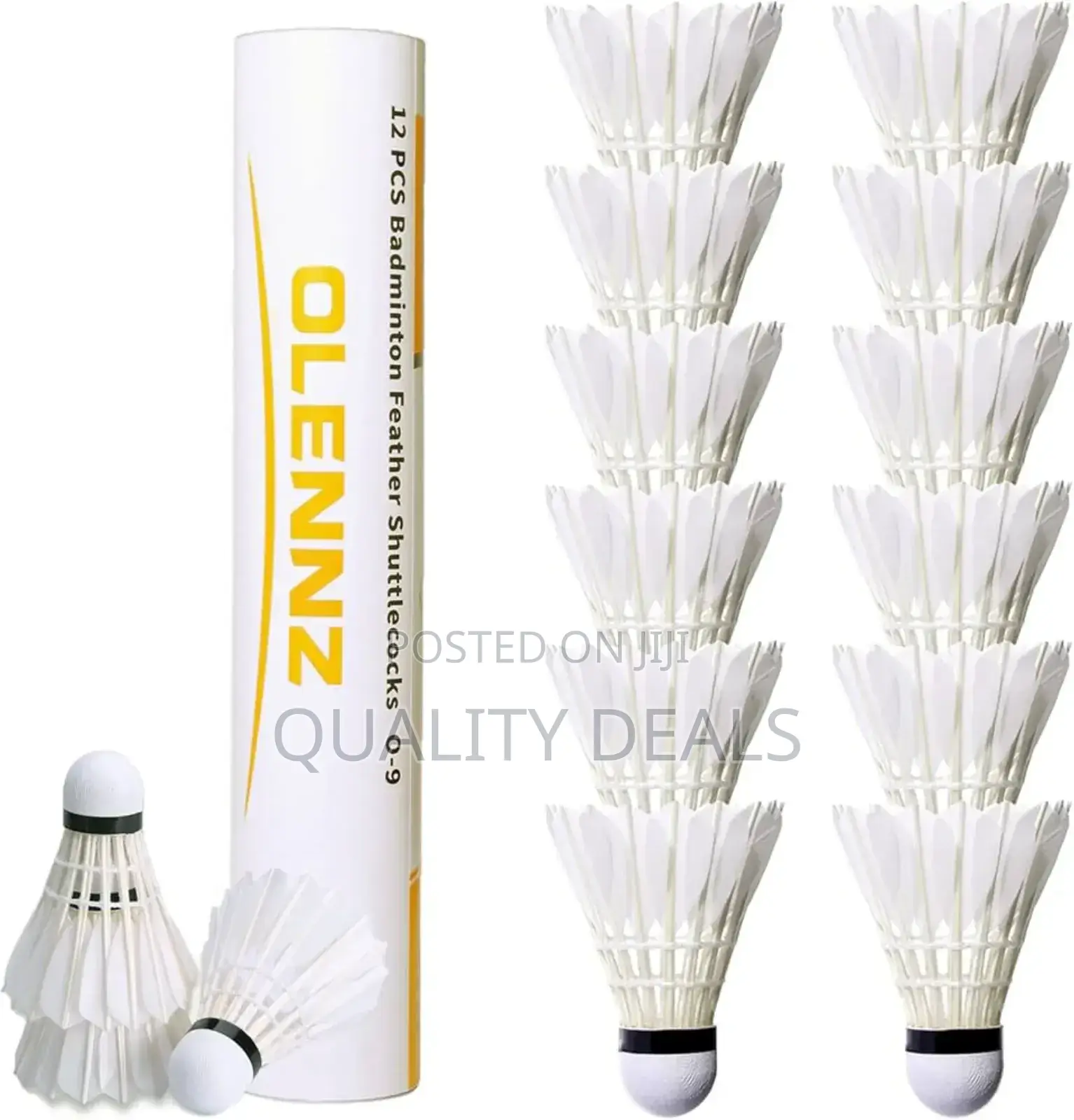 12 Piece Pack Feather Badminton Shuttlecocks