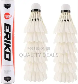12 Piece Pack Feather Badminton Shuttlecocks