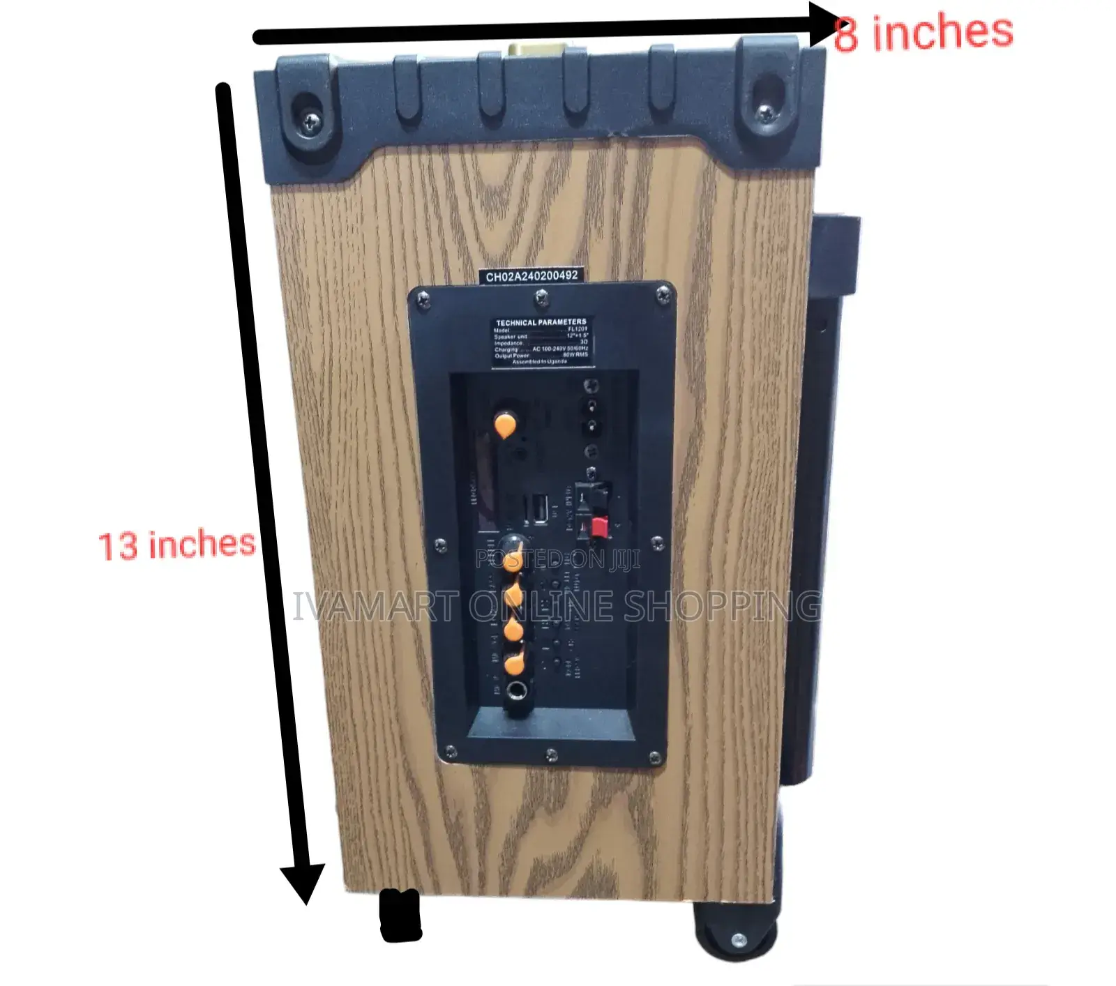FNL Amplified Portable Speaker - Size 9 × 8 × 13 Inches