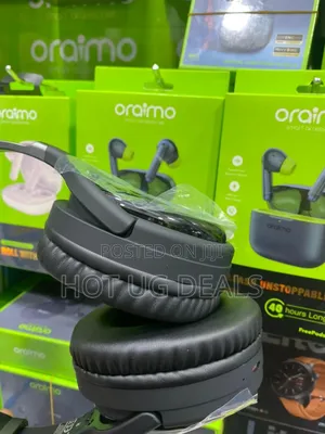 Oraimo Wireless Bluetooth Extra Bass Headphone - Black