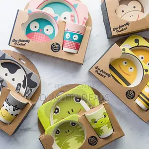 Bamboo Wooden Kids Meal Time Set