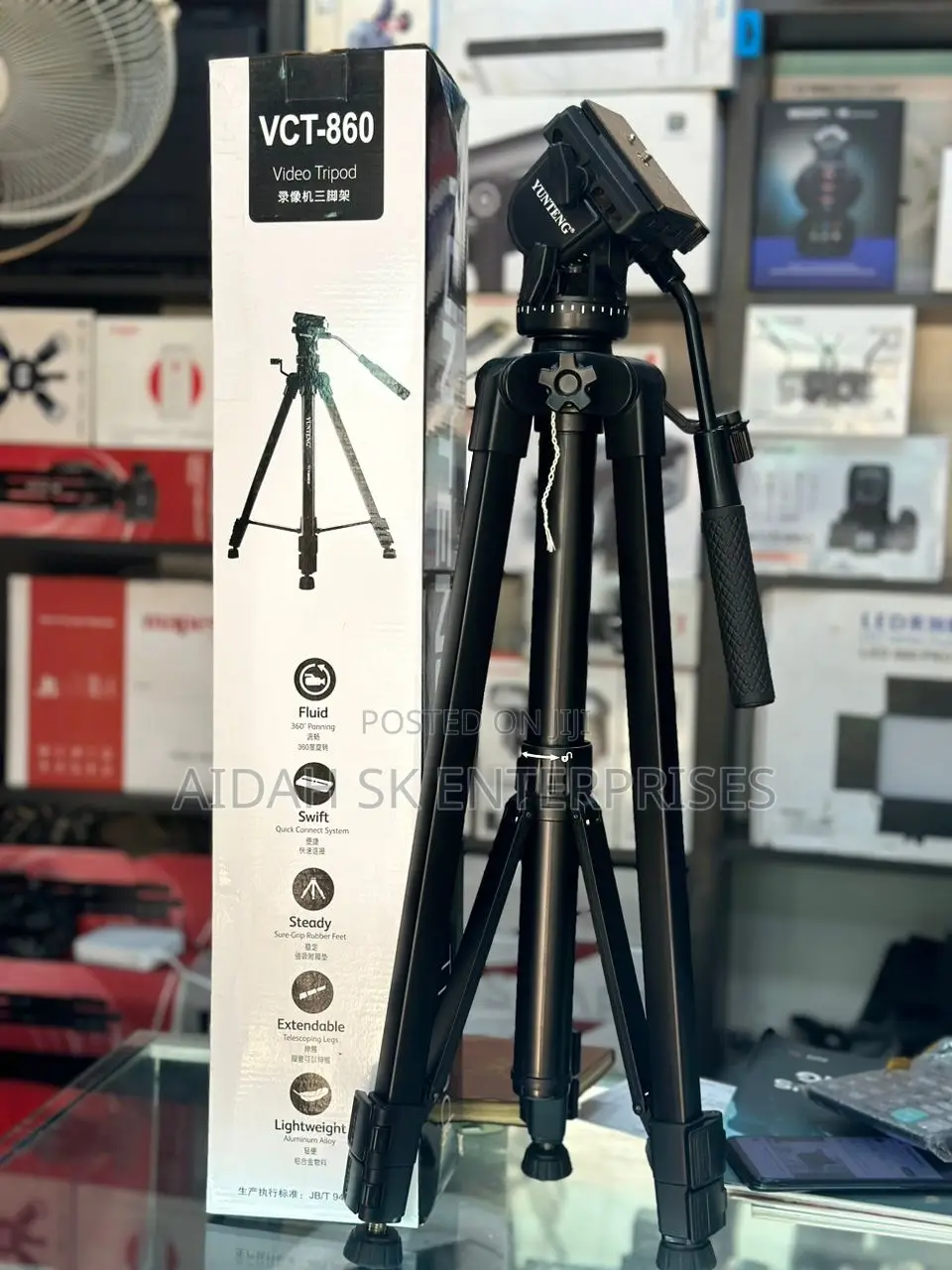 Yunteng 860 Aluminum Camera Tripod