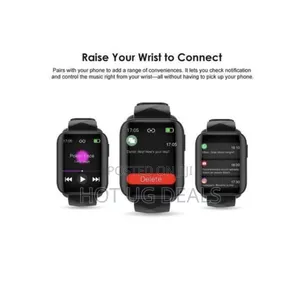 Oraimo 1.69'' IPS Screen IP68 Waterproof Smart Watch - Black