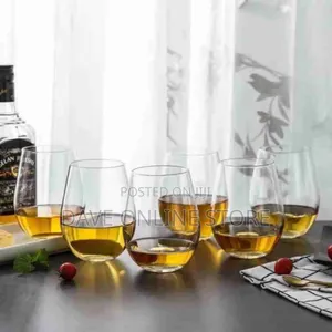 Set of 6 Oval Drinking Glasses
