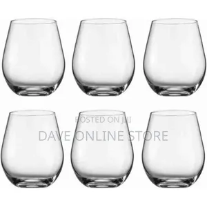 Set of 6 Oval Drinking Glasses