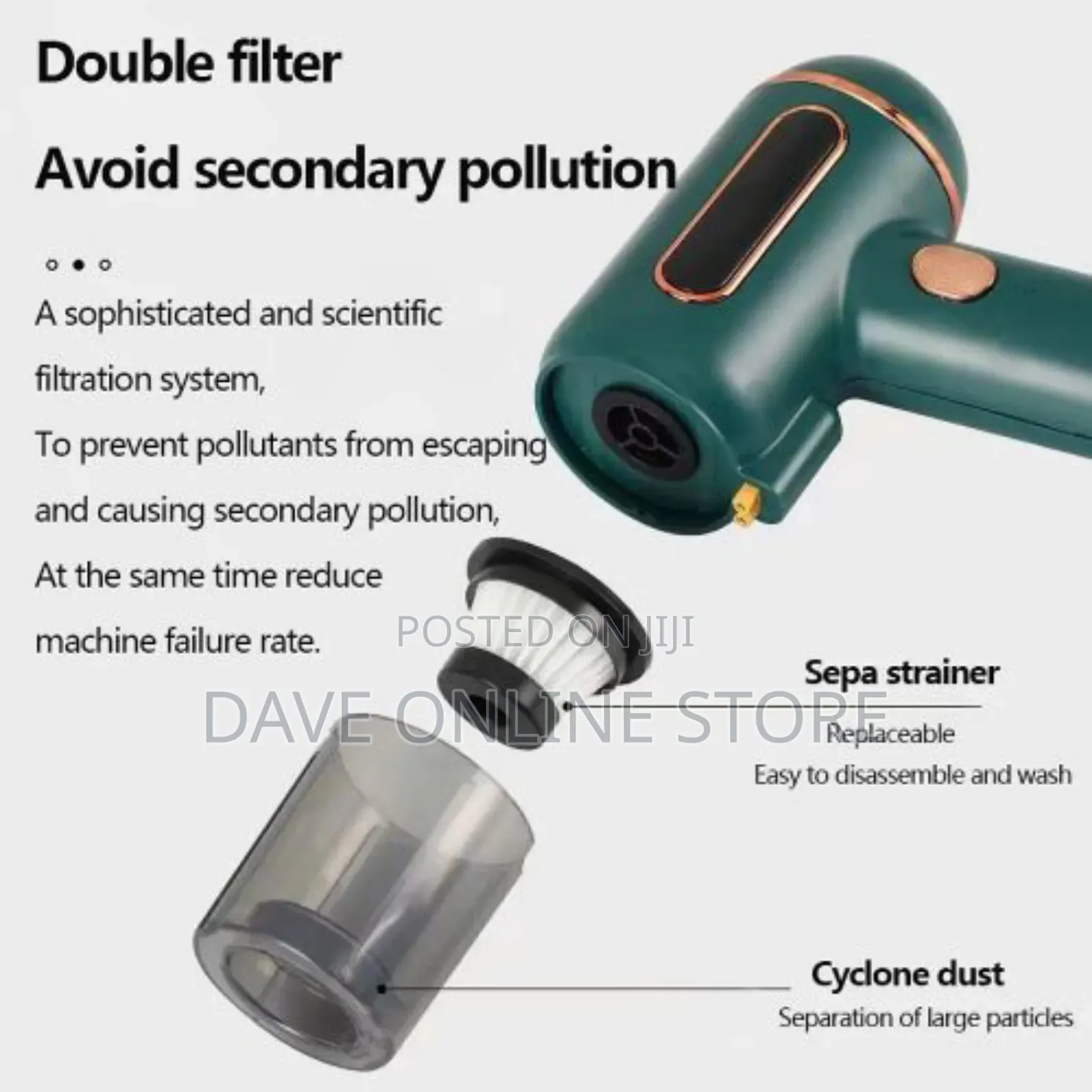3 in 1 Wireless UV Handheld Dust Mite Vacuum