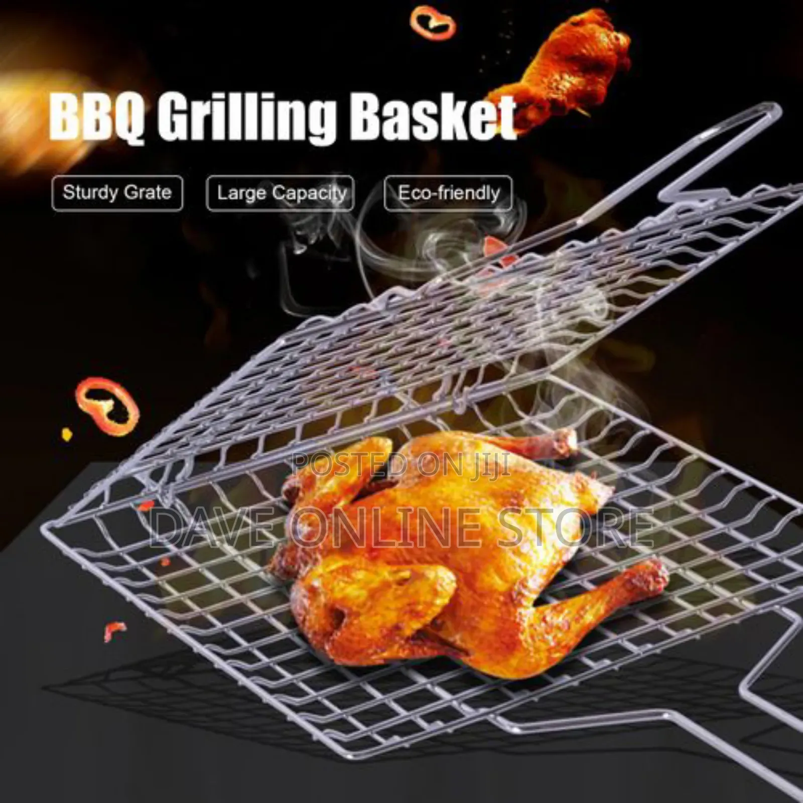 Grilling Basket Non-Stick Barbecue Basket Heavy Duty BBQ