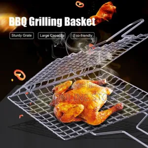 Grilling Basket Non-Stick Barbecue Basket Heavy Duty BBQ