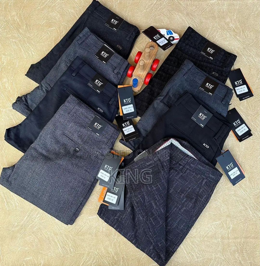 Men's Classy Fit Kaki Trousers. New