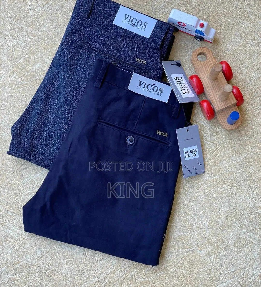 Men's Classy Fit Kaki Trousers. New