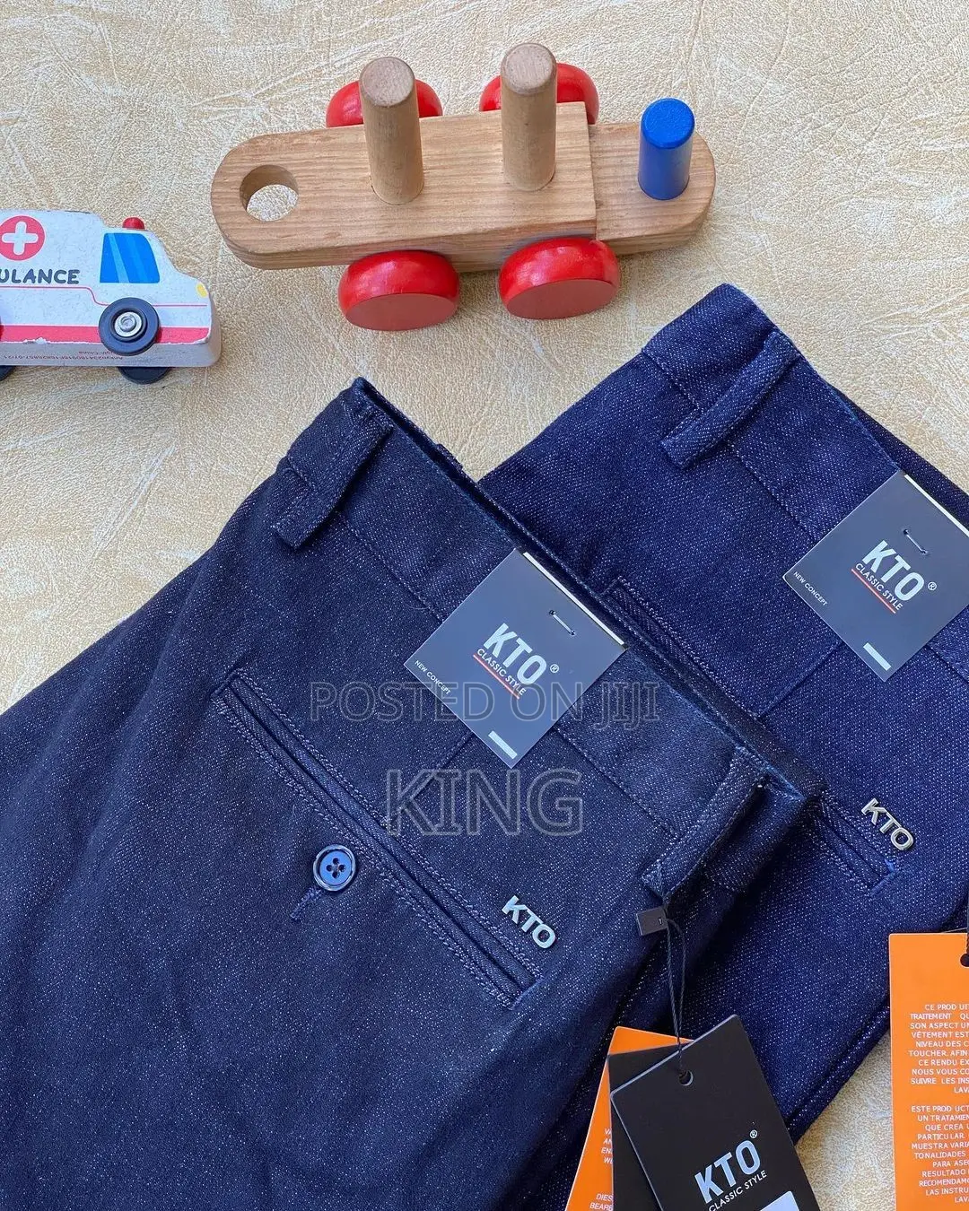 Rogue Men Fit Kaki Trousers