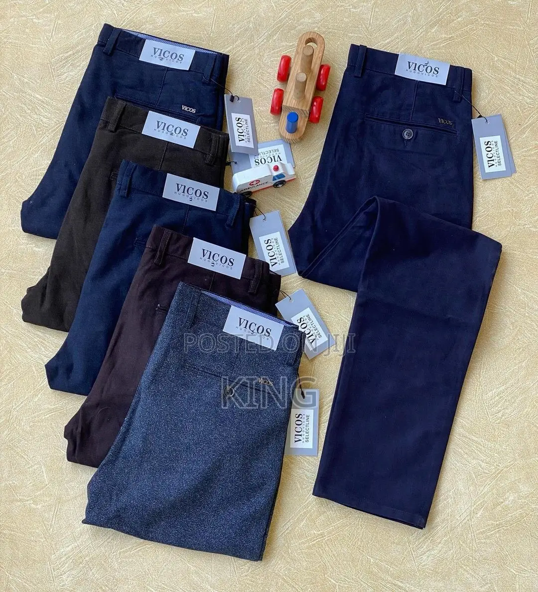 Rogue Men Fit Kaki Trousers