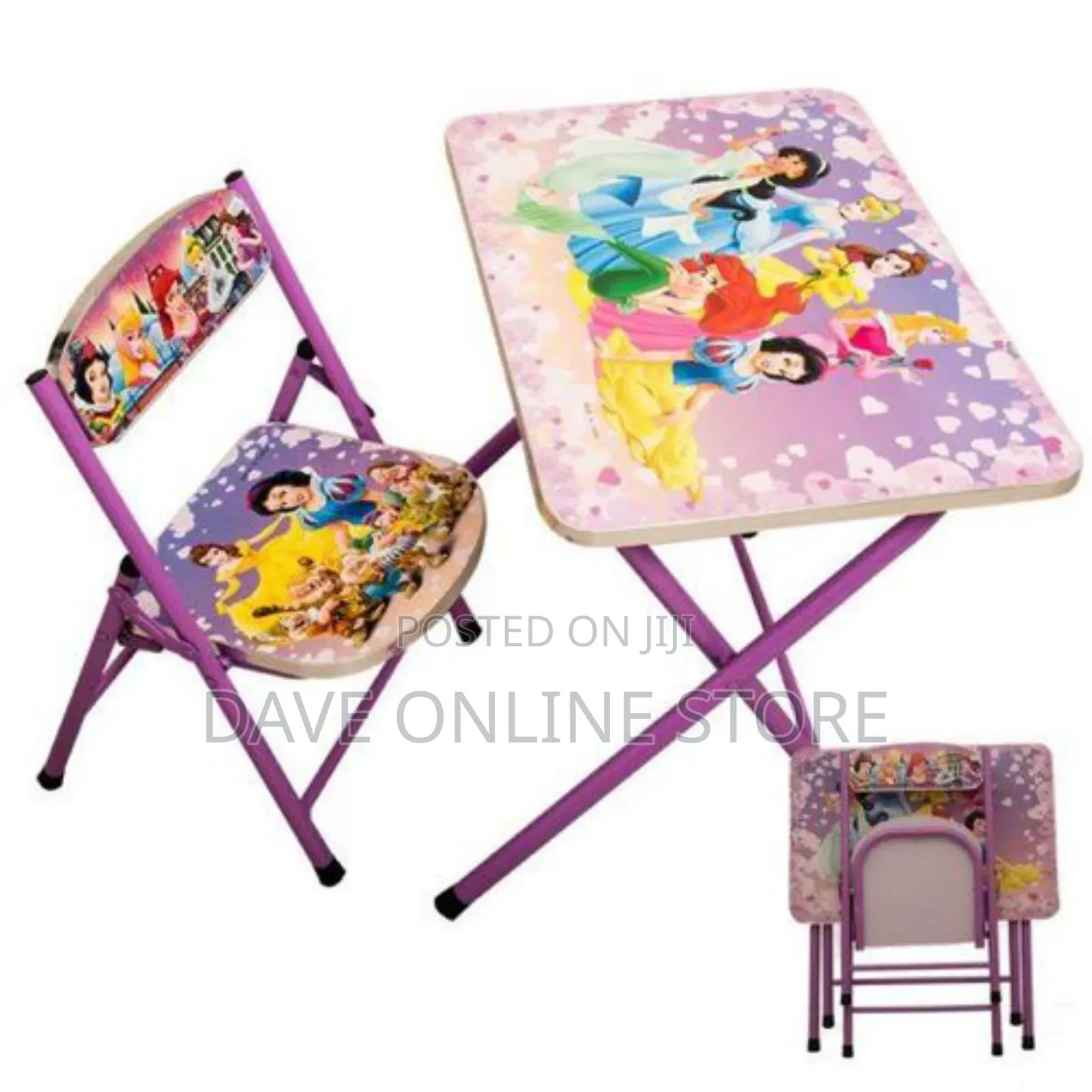 Foldable Characters Kids Table and Chairs