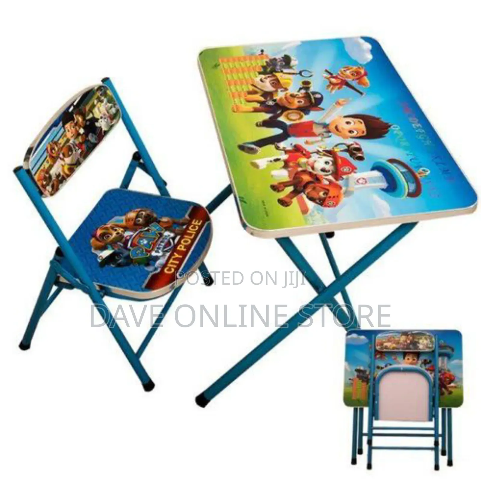 Foldable Characters Kids Table and Chairs