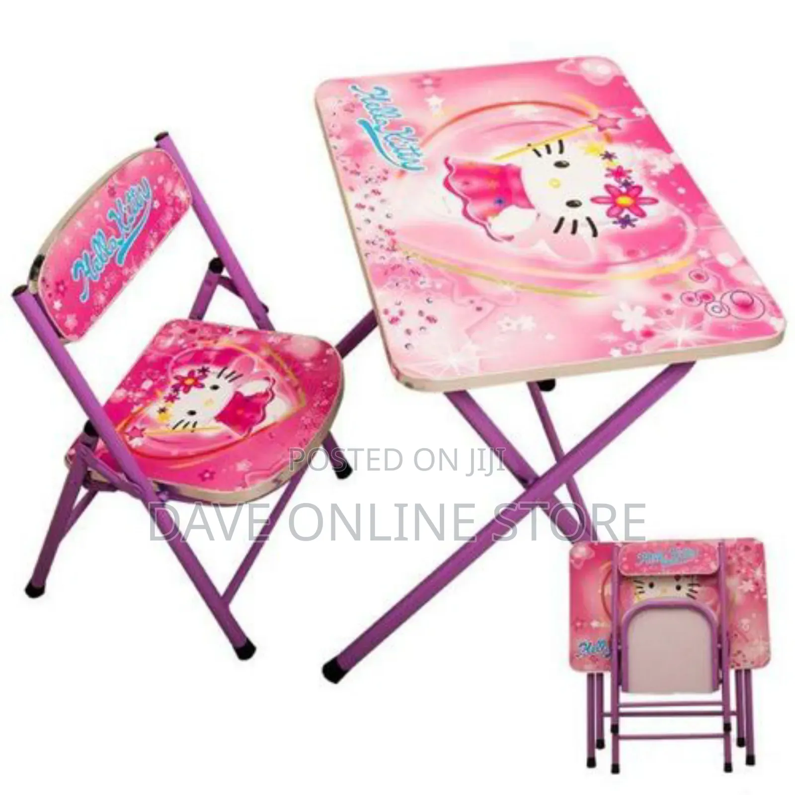 Foldable Characters Kids Table and Chairs