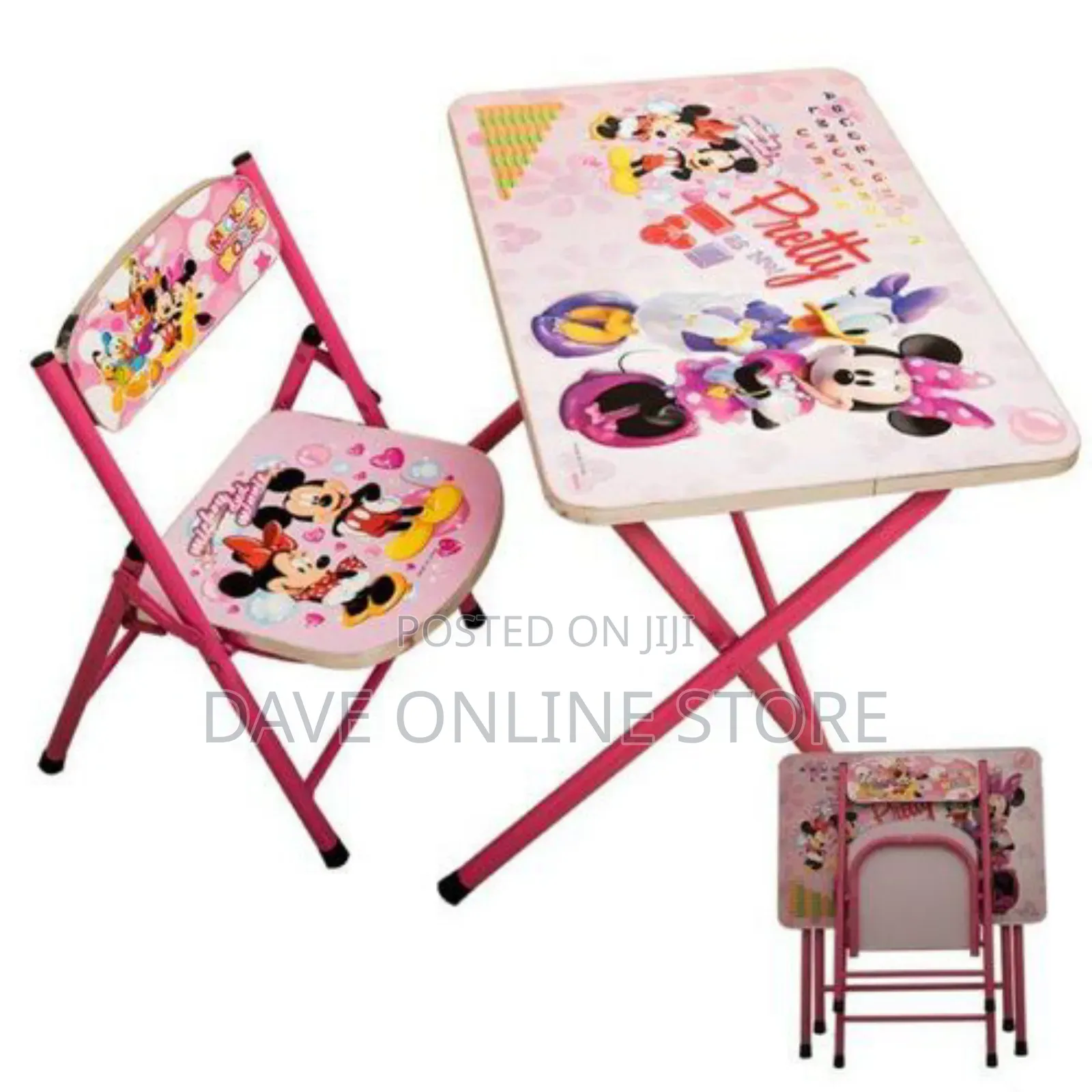 Foldable Characters Kids Table and Chairs
