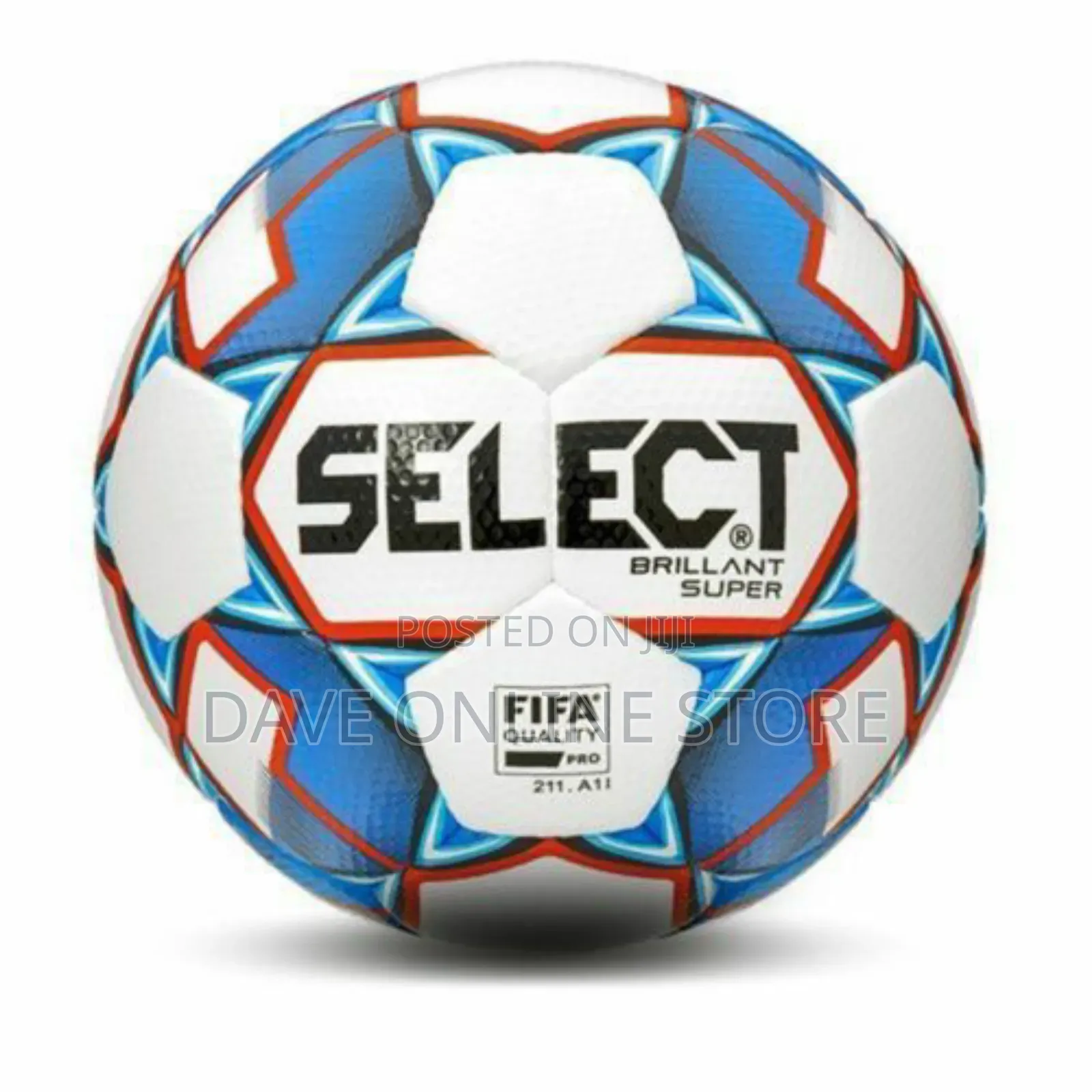 Select Brilliant Super Football Size 5 - White Blue