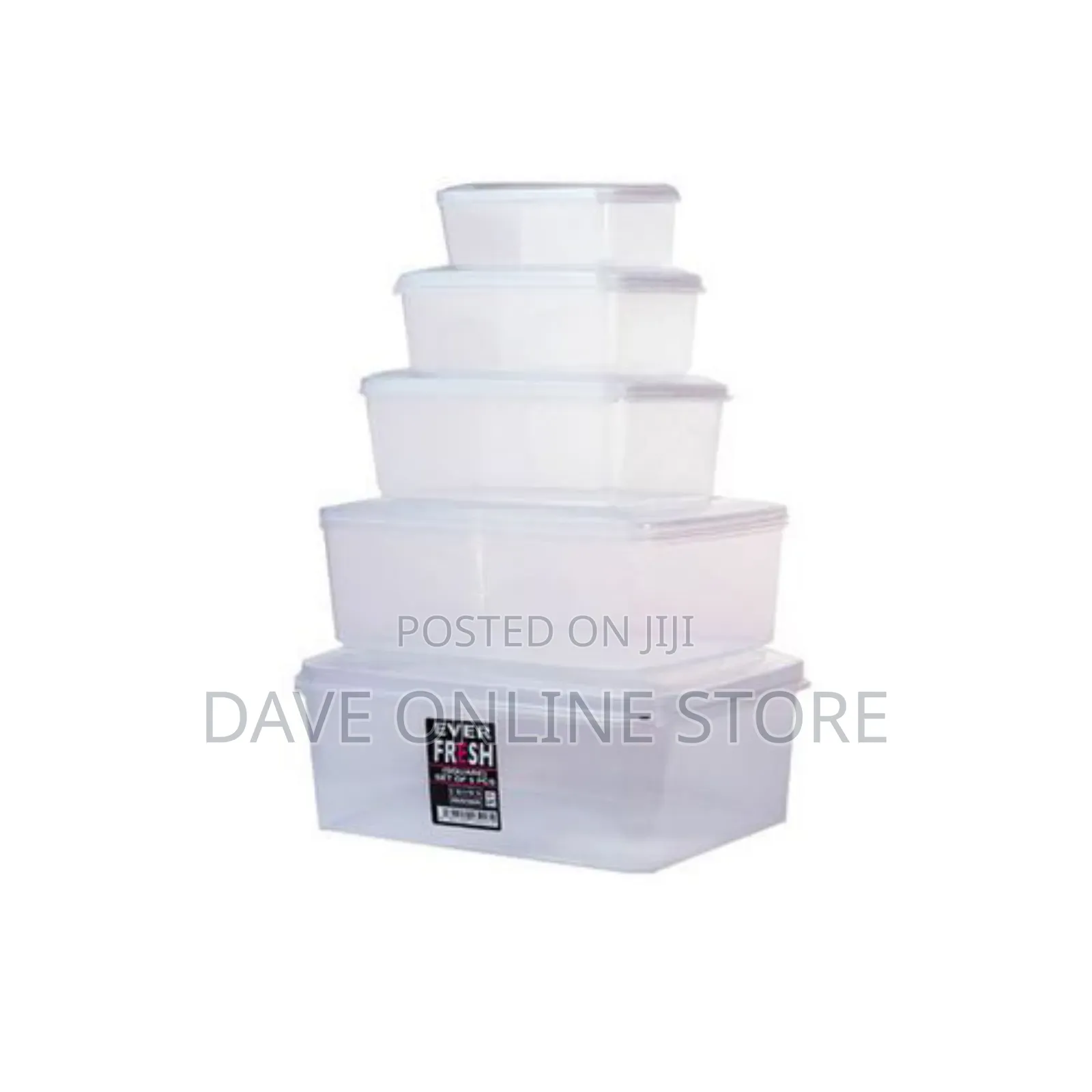 5pcs Food Storage Set - Clear
