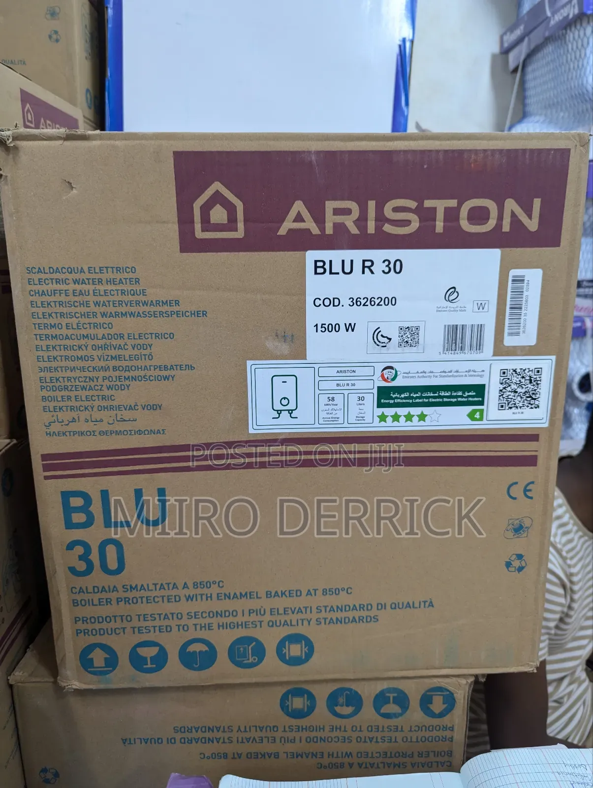 Ariston Water Heaters 10litres 15litres 30litres