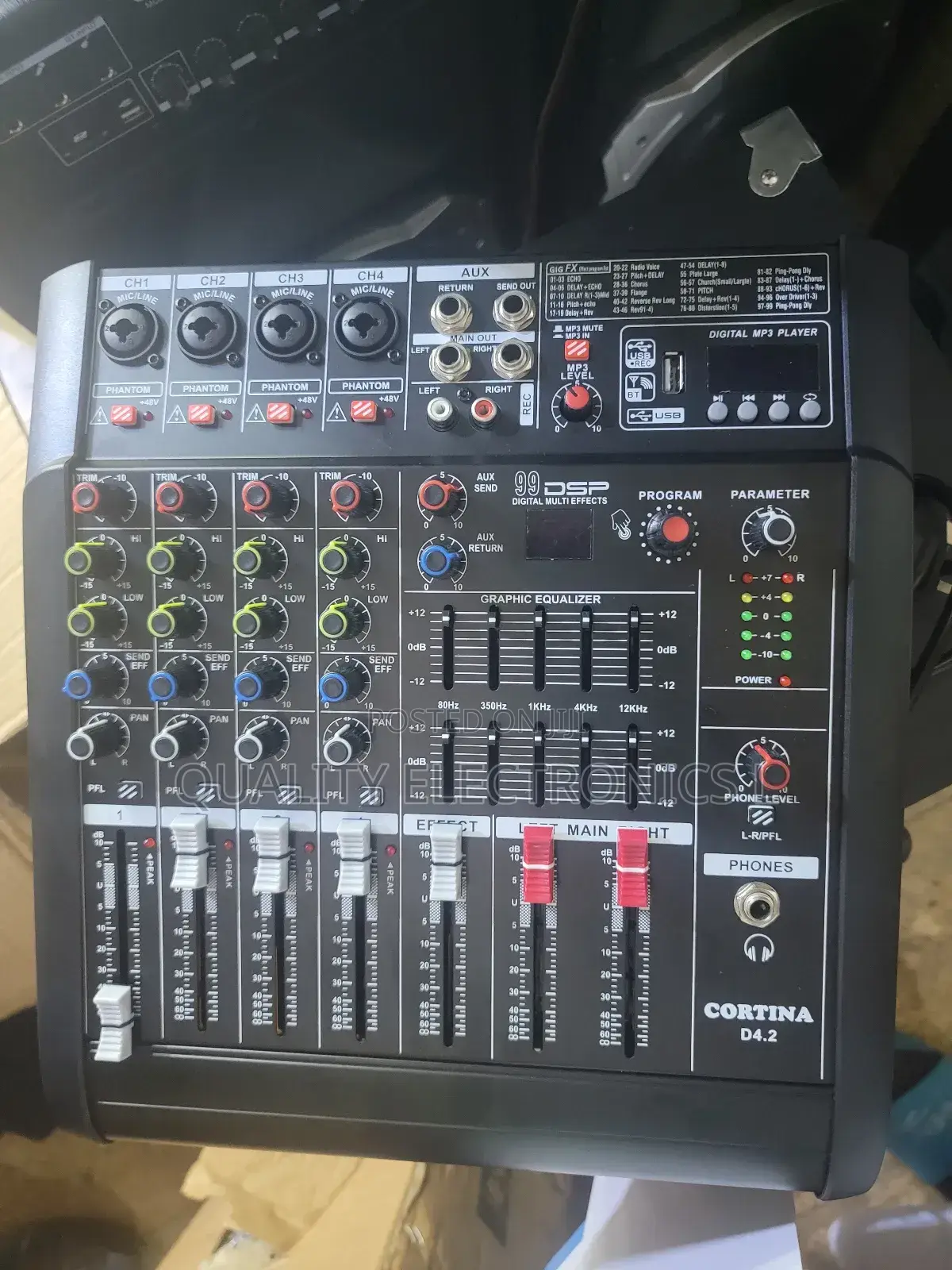 Cortina Amp Mixer 4 Channels