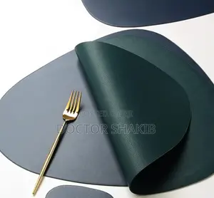 12pc Water Resistant Leather Tableware Placemats