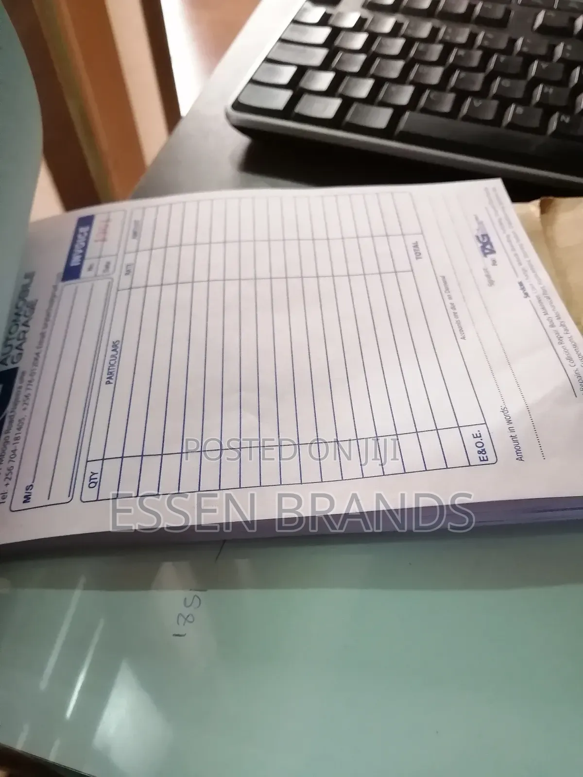 Receipts, Invoices, Business Cards, Fliers Etc