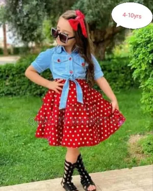 Photo - Girls Dress and Denim Jacket