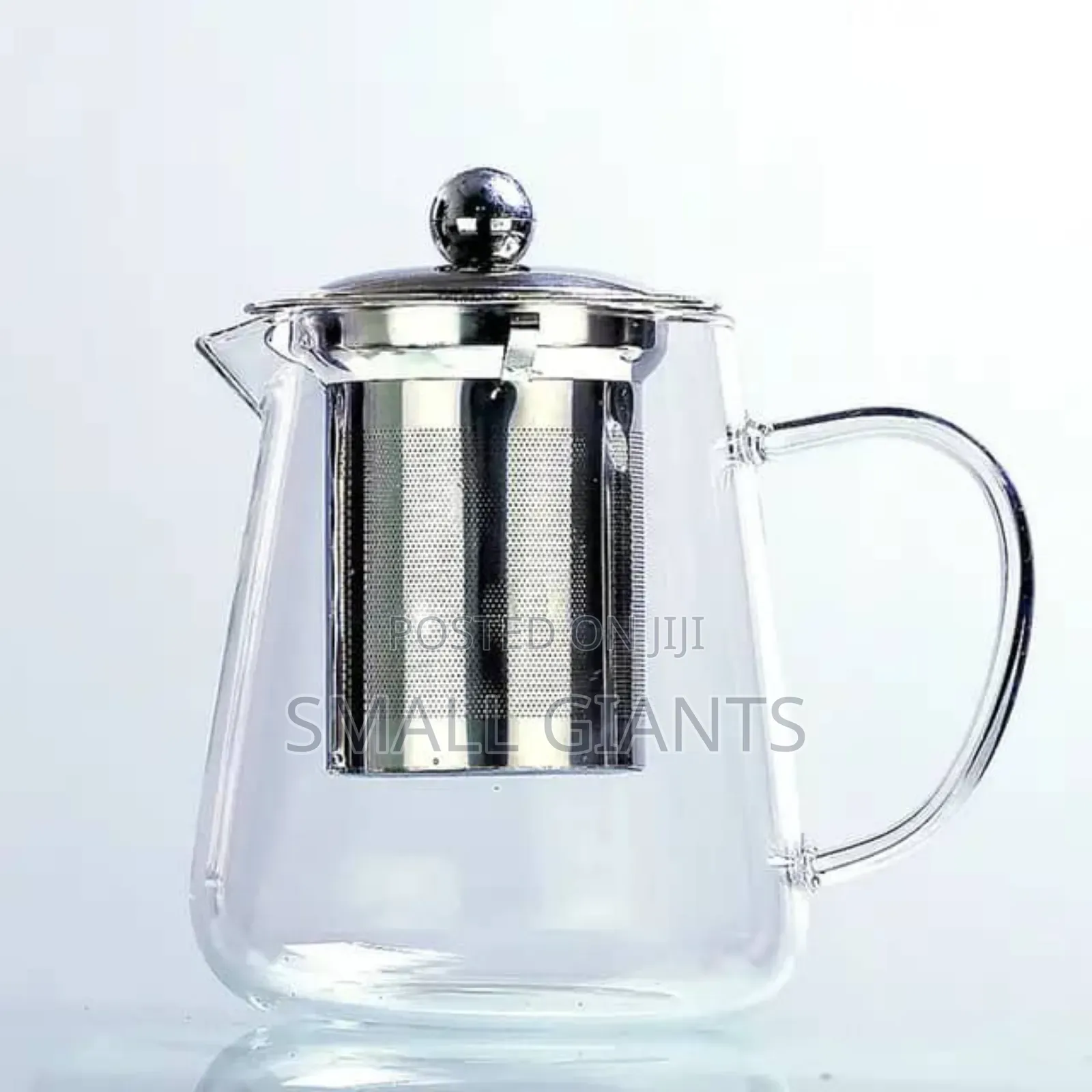 Heat Resistant Glass Teapot With Stainless Steel Filter