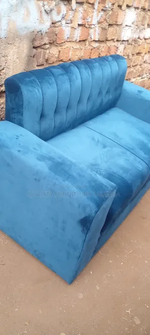 2 Seater Sofa Seat in Blue Colour Readily Available