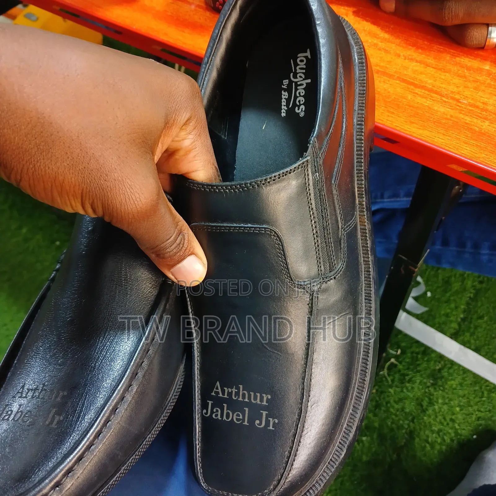 Black School Shoe Labelling