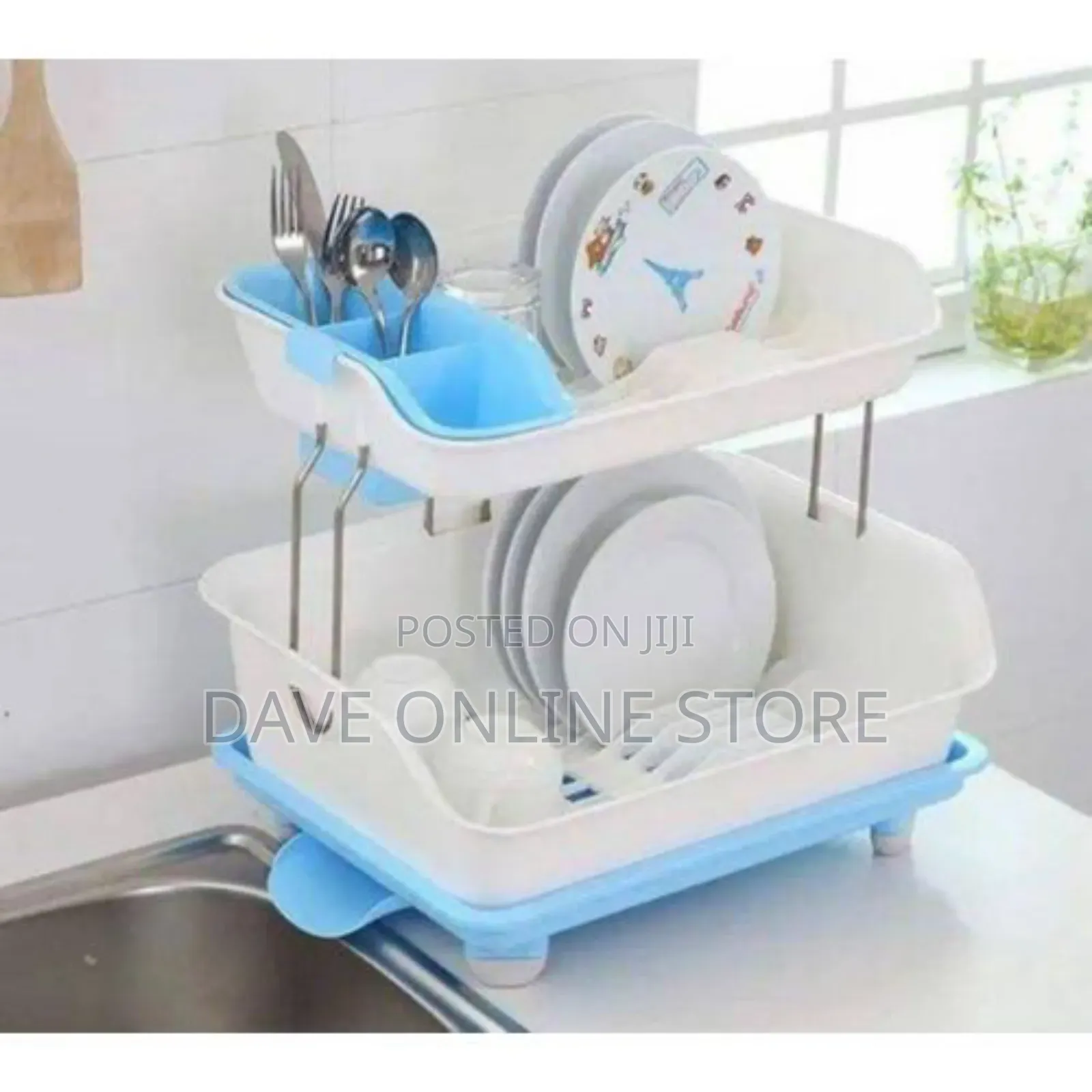 Double Deck Plastic Dish Rack