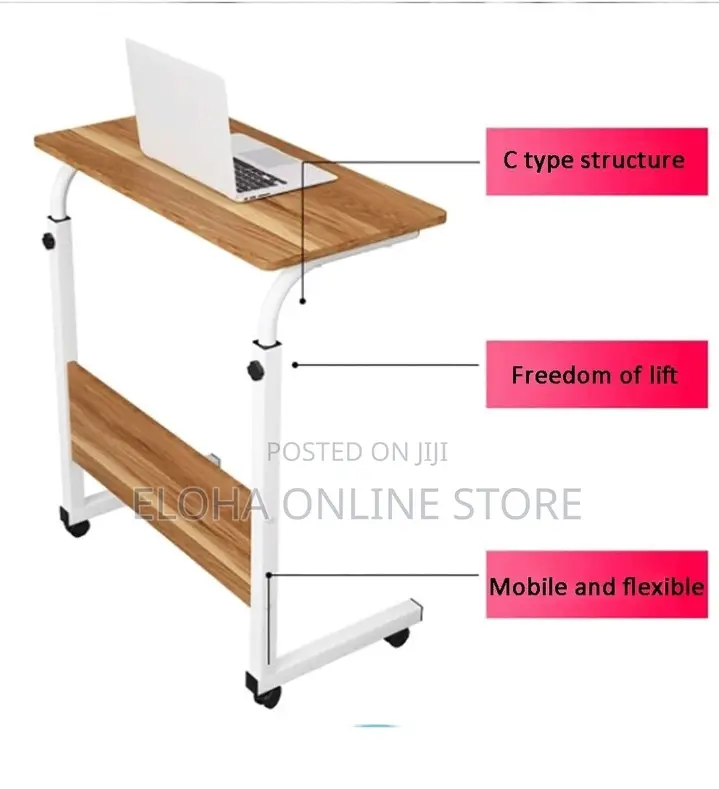 Adjustable Computer Desk With Wheels
