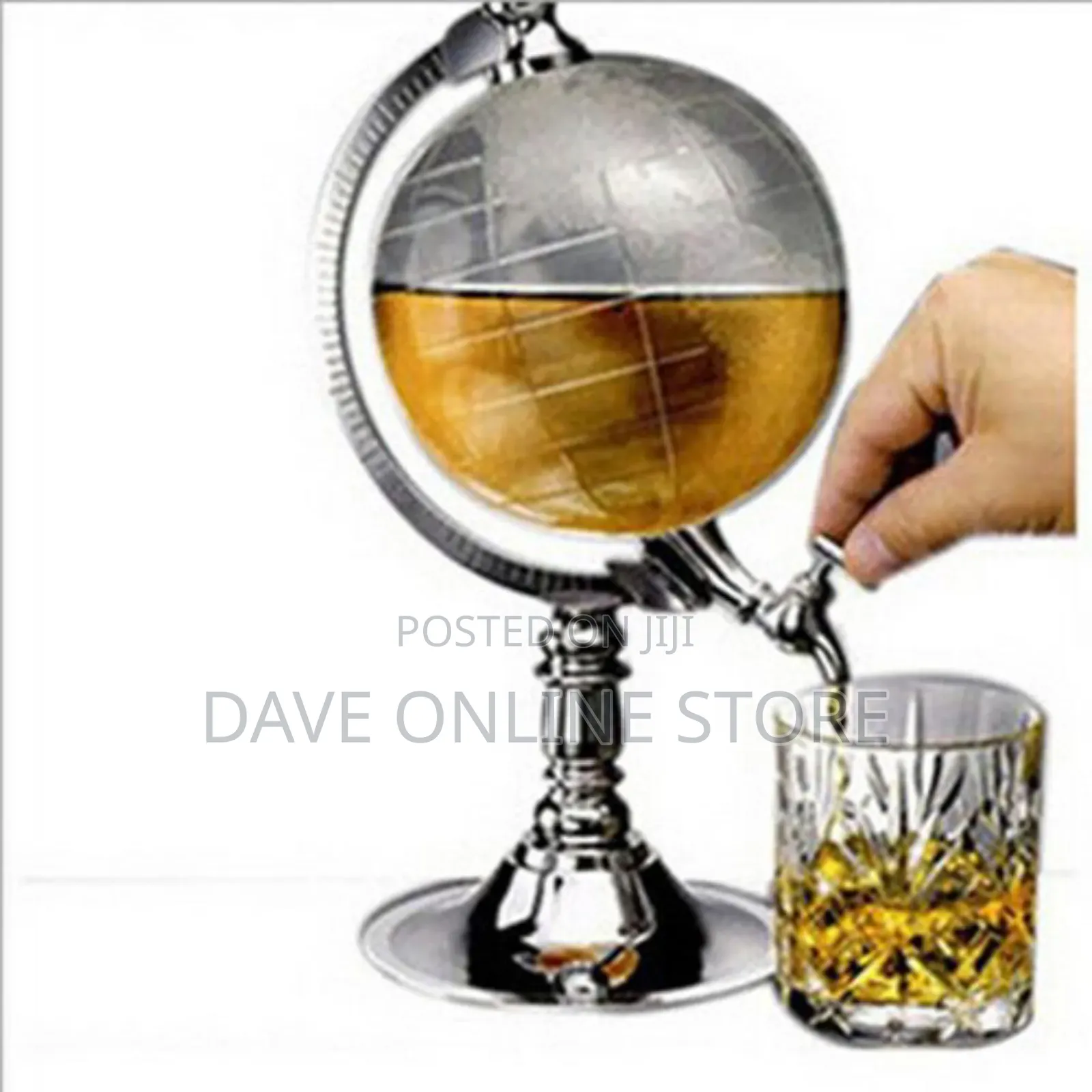 Globe Wine Whisky Juice Dispenser Decanter 3.5L -Transparent