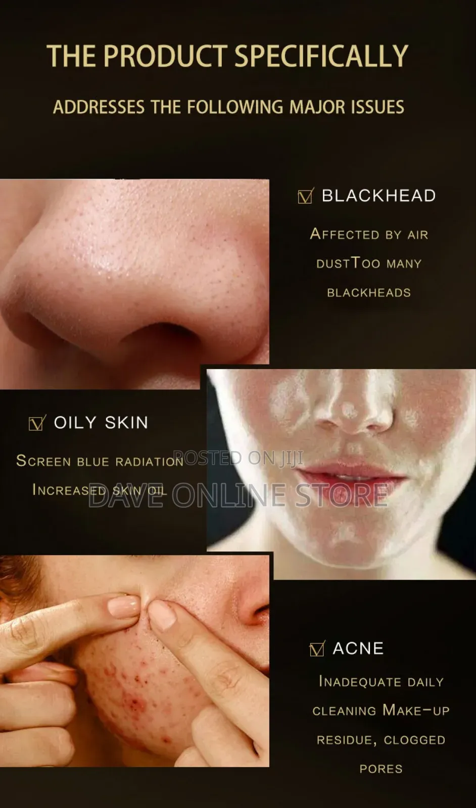 Blackhead Remover Deep Cleaning Oil Korean Facial Mask