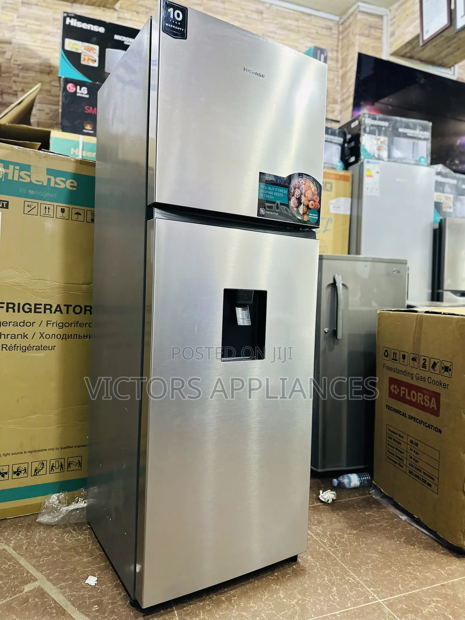 Hisense 419L Double Door Fridge Frost Free