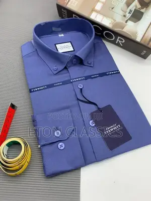 Photo - Dark Blue Men's Office Charles Trywhitt Shirts