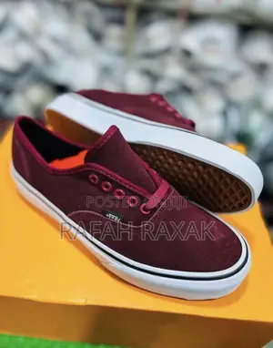 Original Unisex Maroon Suede Vans Off the Wall