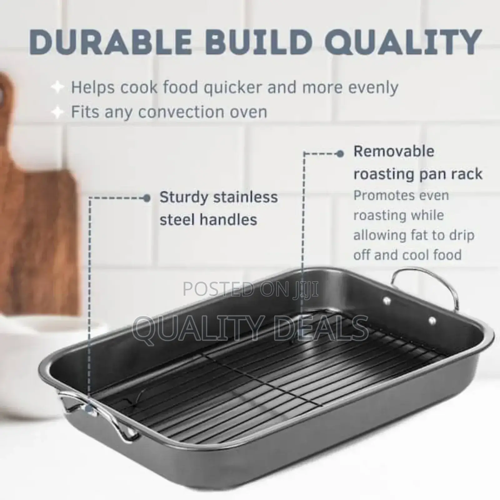 Large Roaster Pan With Roasting Rack