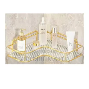 Gold Bathroom Shelf Rack.