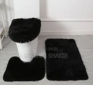 3pc Plush Bathroom Bath Mat Set