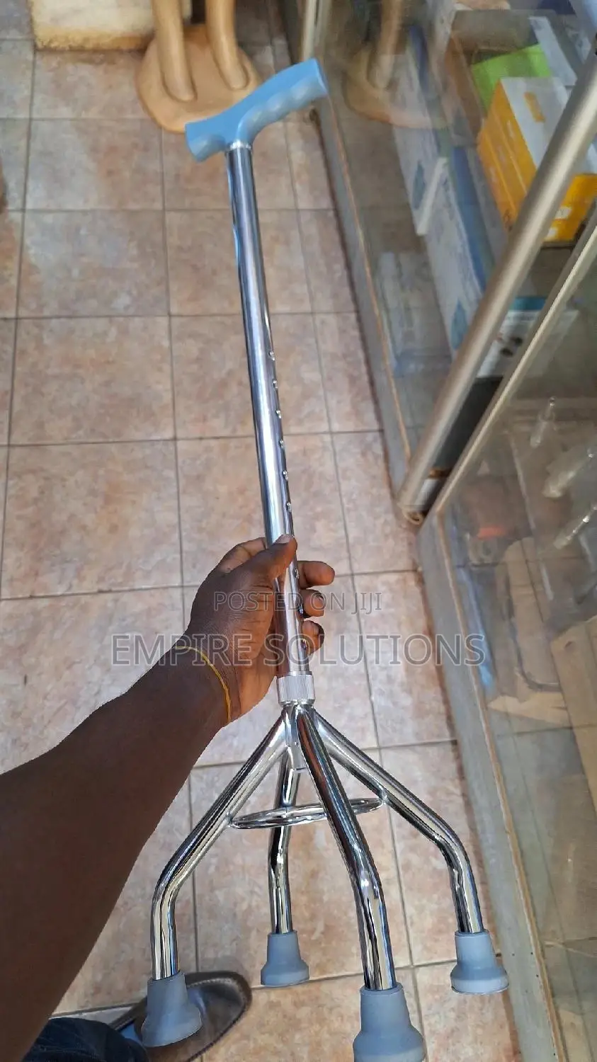 Adjustable Strong Quadripod Walking Stick