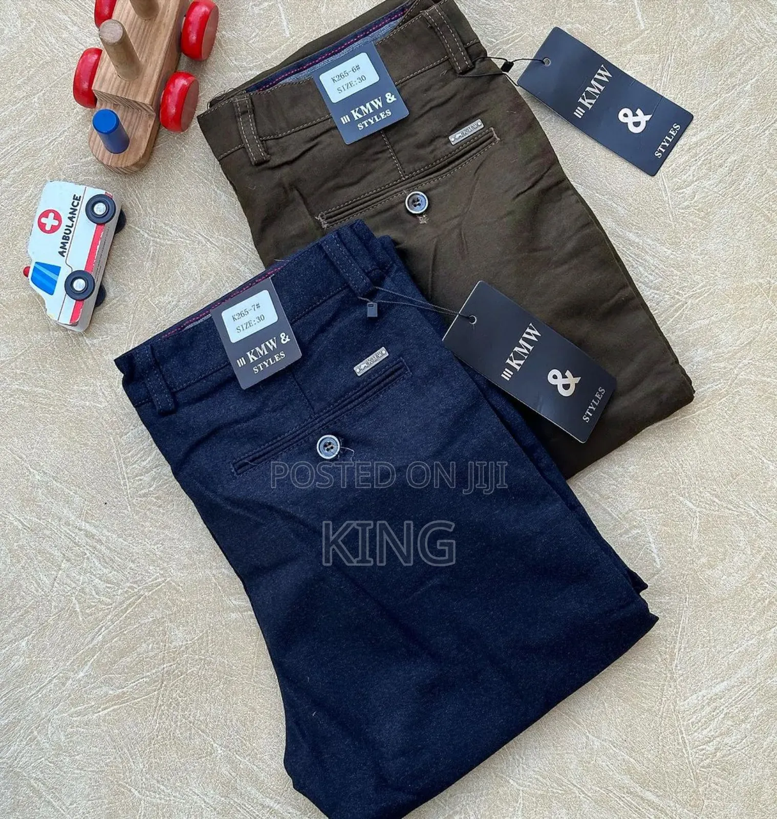 KMW and Styles Fit Kaki Trousers