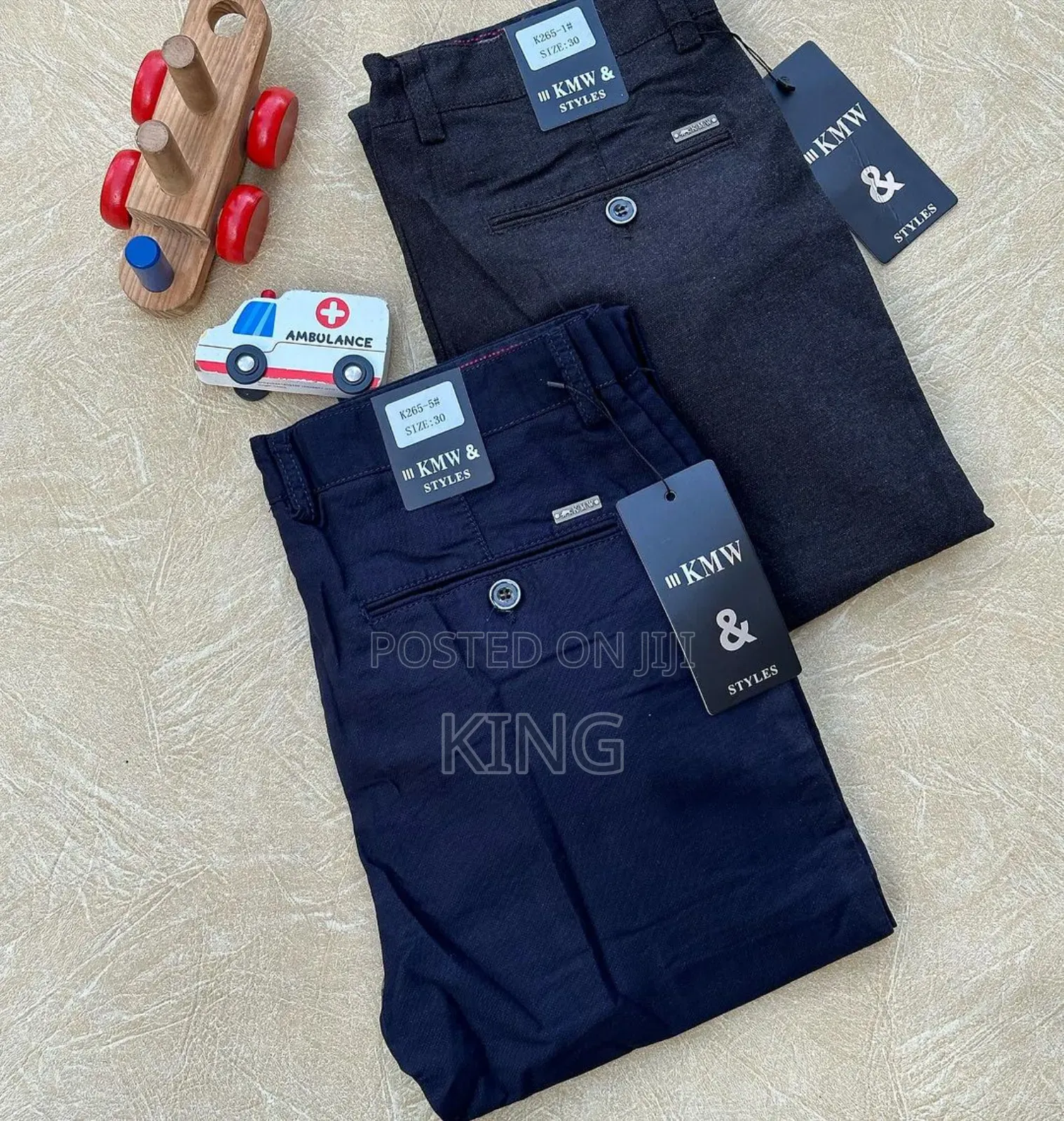 KMW and Styles Fit Kaki Trousers